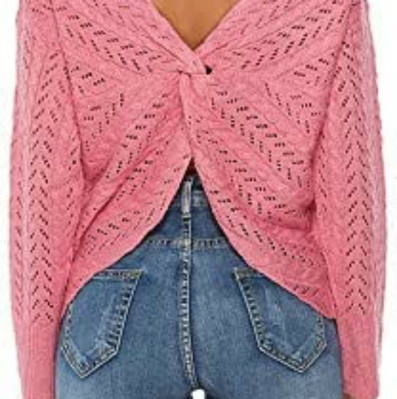 Backless Pullover Crossover Sweater - Picture 10 of 16